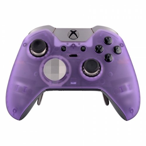 Transparent Xbox One Elite Soft Touch Custom Controller (Purple)