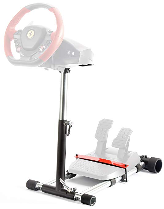 Wheel Stand Pro F458 Steering Wheelstand 4 Thrustmaster 458 (Xbox 360 Version), F458 Spider (Xbox One), T80,T100, RGT, Ferrari GT,F430; Logitech Driving Force GT wheel. V2: Wheel/Pedals Not included