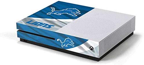 Skinit NFL Detroit Lions Xbox One S Console Skin - Detroit Lions Design - Ultra Thin, Lightweight Vinyl Decal Protection
