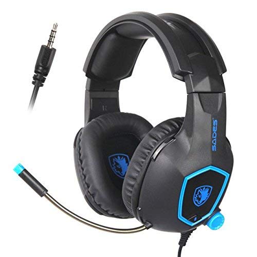 SADES SA818 Gaming Headset for PS4 New Xbox One Contorller Over Ear Headphones with Mic and Volume Control for Laptop Mac Nintendo Switch Games