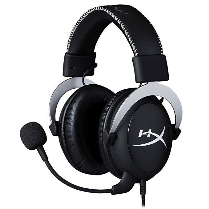 HyperX CloudX - Gaming Headset – Official Xbox Licensed Headset with Detachable mic – Black/Silver – Xbox One, PC, PUBG, Fortnite (HX-HS5CX-SR)