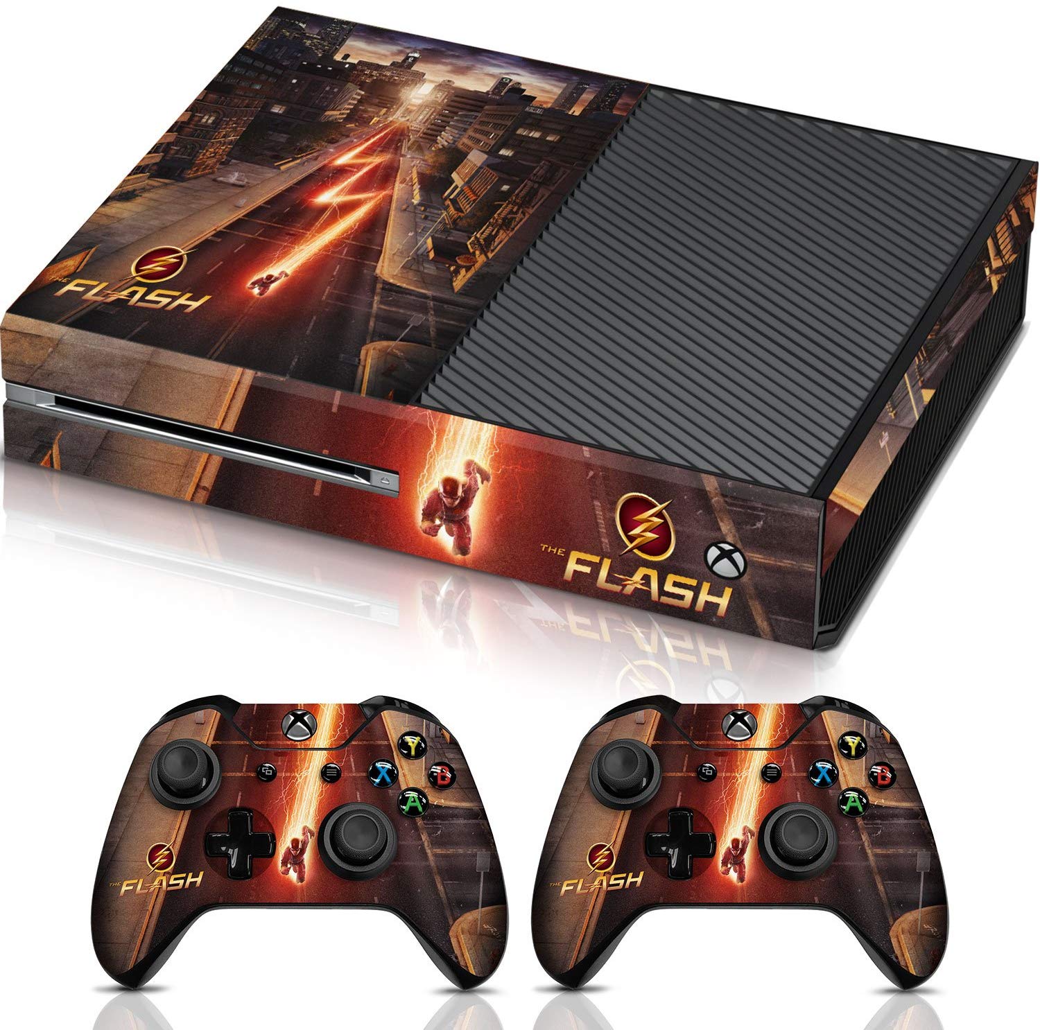 Controller Gear The Flash City Streets - Xbox One Combo Skin Set for Console and Controller