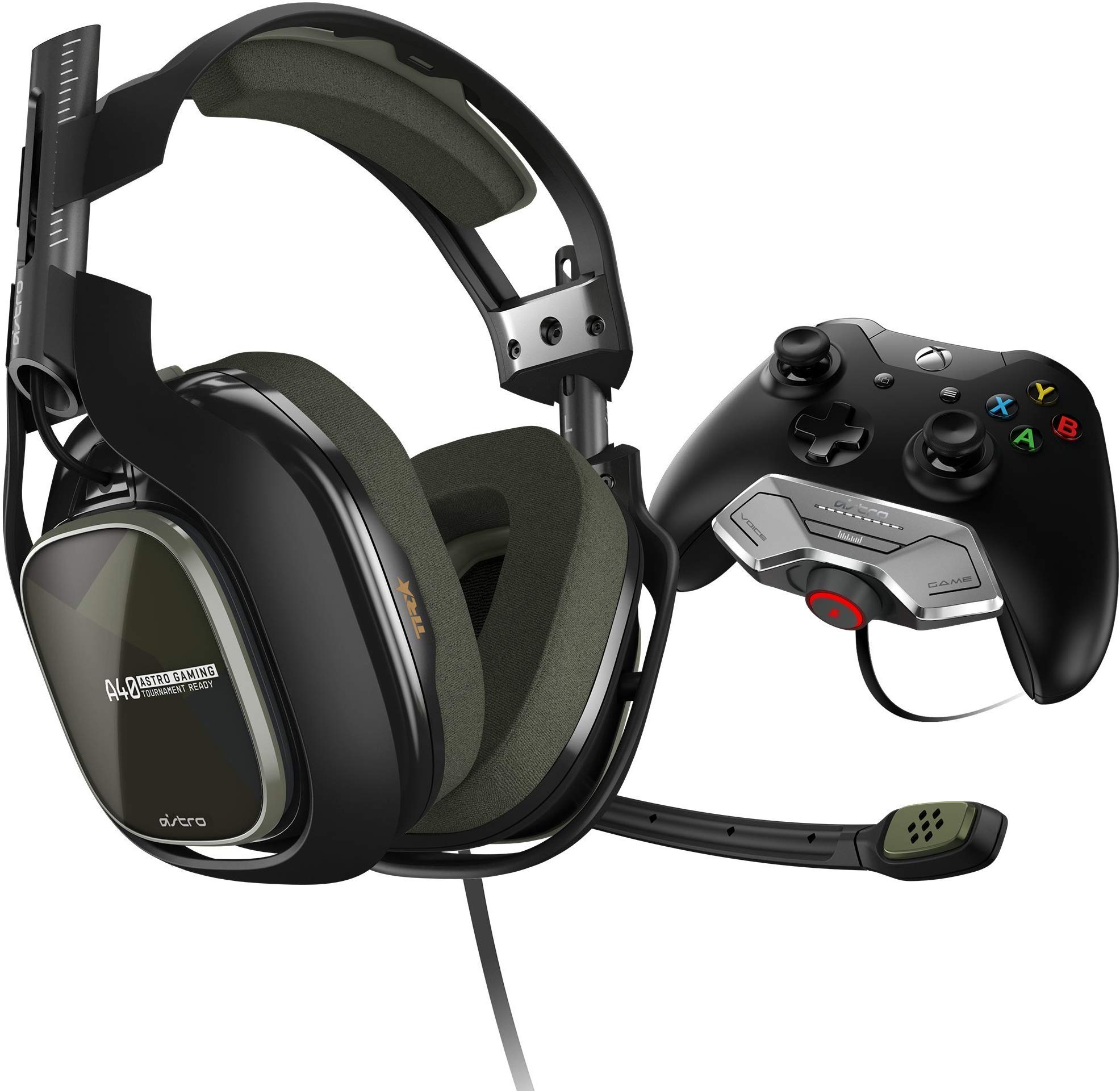 ASTRO Gaming A40 TR Headset + MixAmp M80 - Black/Olive - Xbox One (Certified Refurbished)