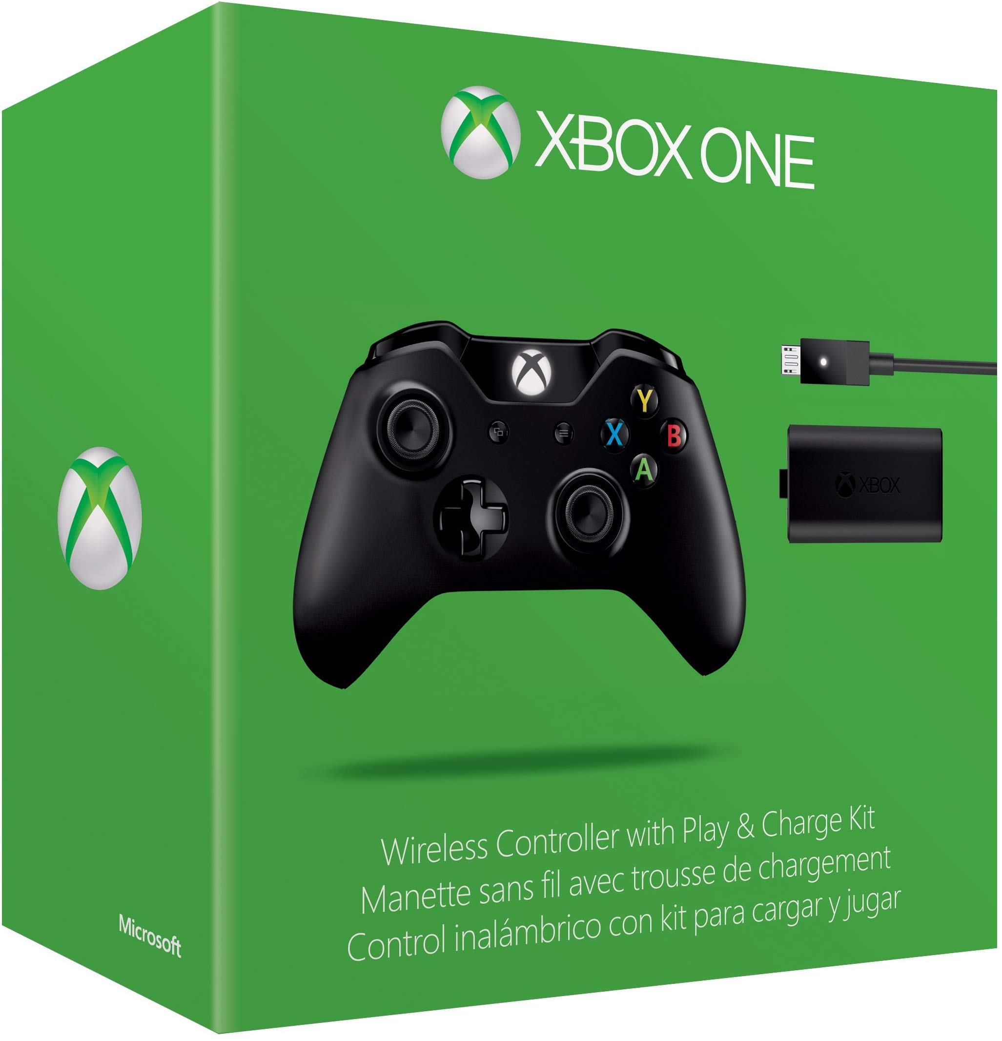 Xbox One Wireless Controller and Play & Charge Kit (Without 3.5 millimeter headset jack)